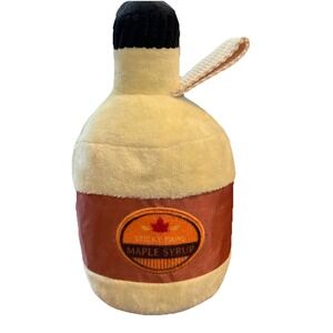 Bark Box Dog Toy Inside STICKY PAWS SYRUP Maple Nylon Strap M+L 20 lbs Grunt Sqk
